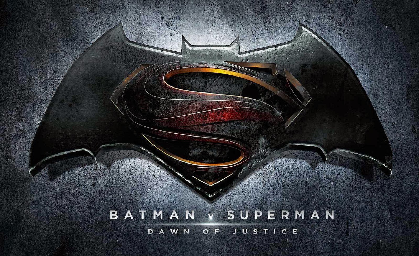 Бэтмен против Супермена: официальное лого