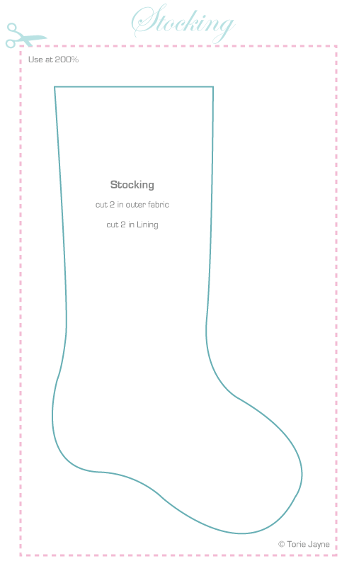 Christmas stocking pattern by Torie Jayne Christmas stocking pattern