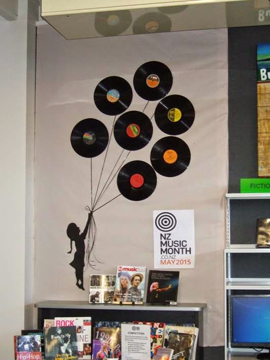 Library Displays New Zealand Music Month 2015