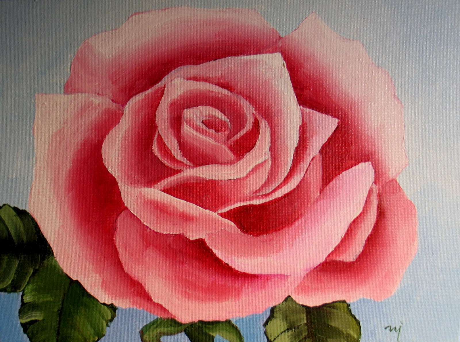 Nel's Everyday Painting: Roses: Searching for Simple - SOLD