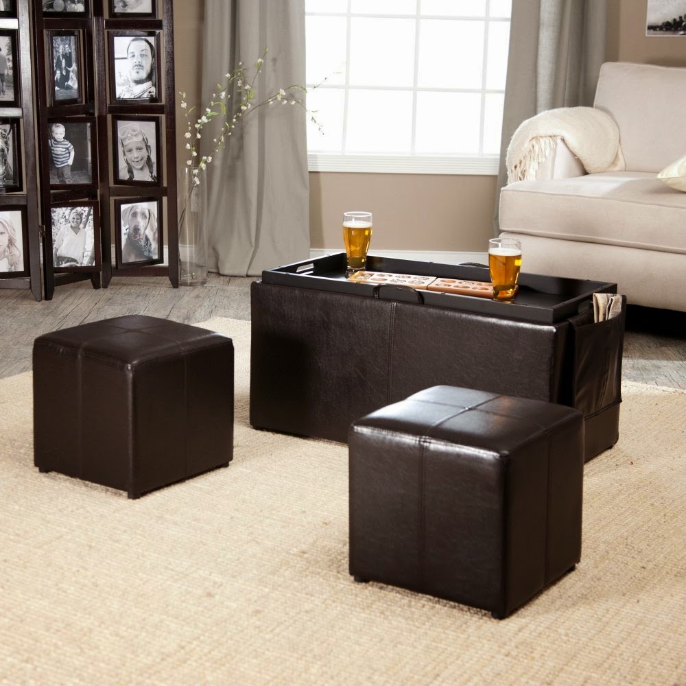 Perfect Home Decoration with Ottoman Coffee Table tray | Inspiration