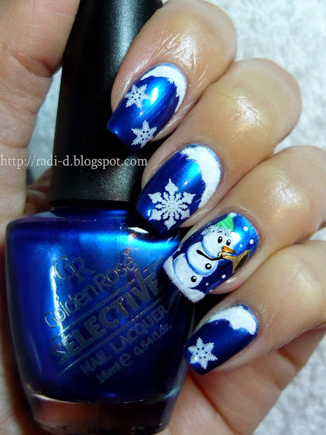 nails blue magic