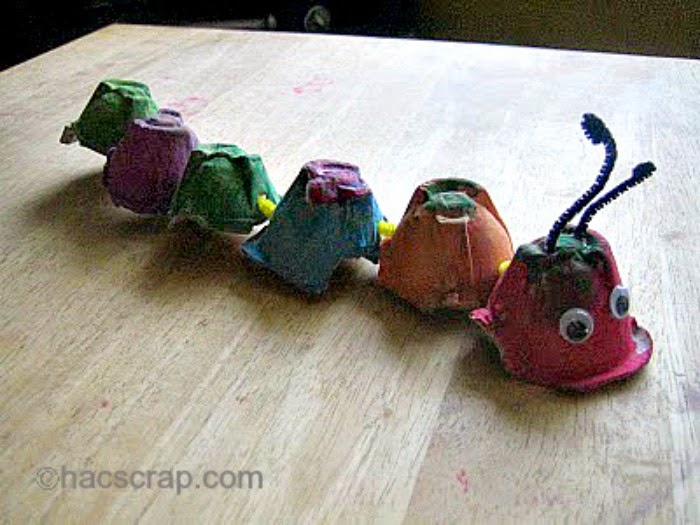 Egg Carton Caterpillar