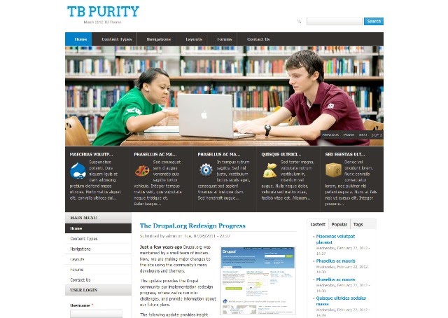 TB Purity Free Drupal Theme