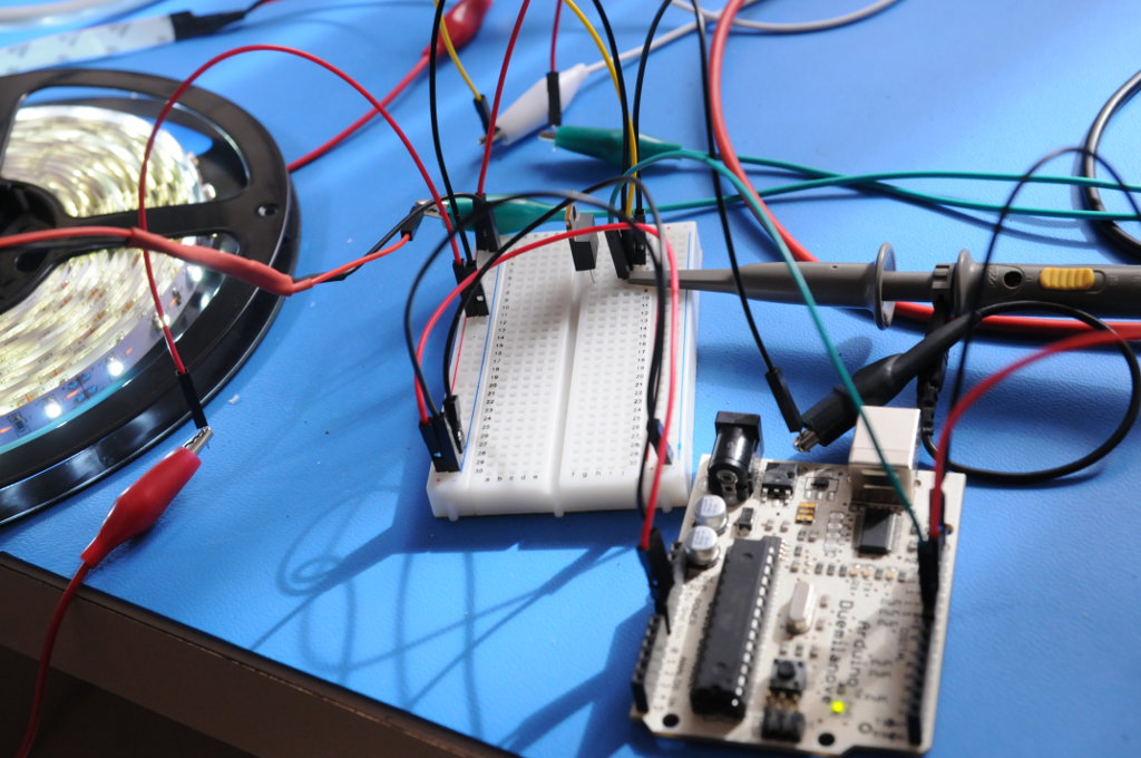starlight dimming a 12v led strip with a mosfet and pwm