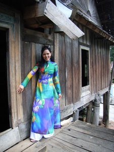 Ancient house in Buôn Đôn village, Vietnam