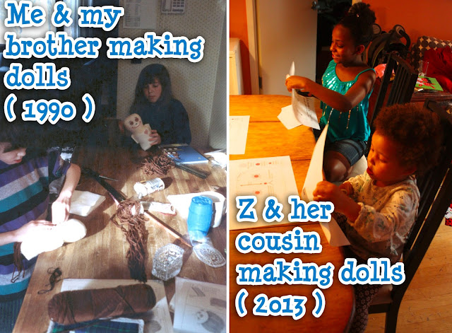 Polka Dot Overload: Teaching the girls to sew