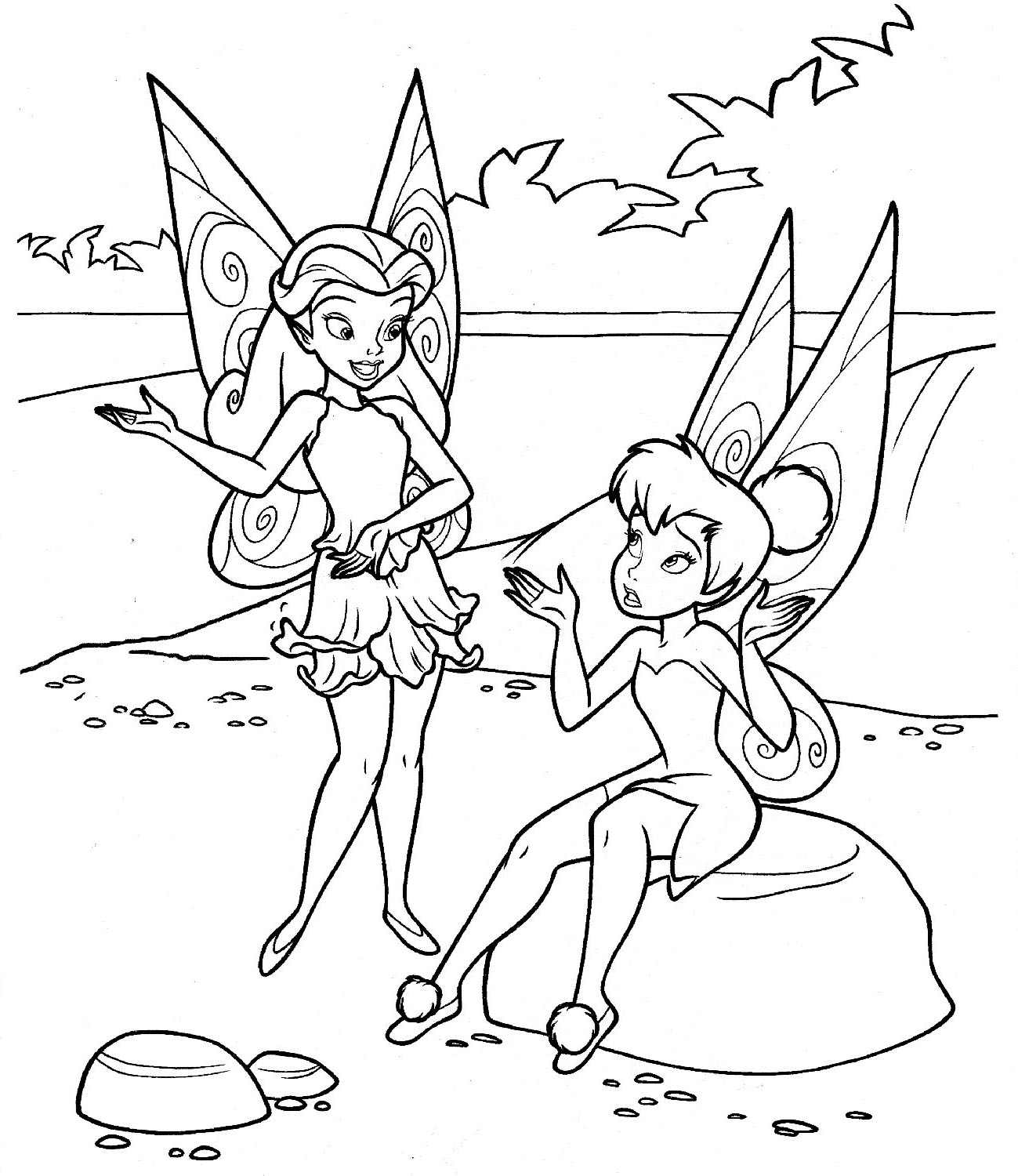 tinker bell coloring pages | Minister Coloring