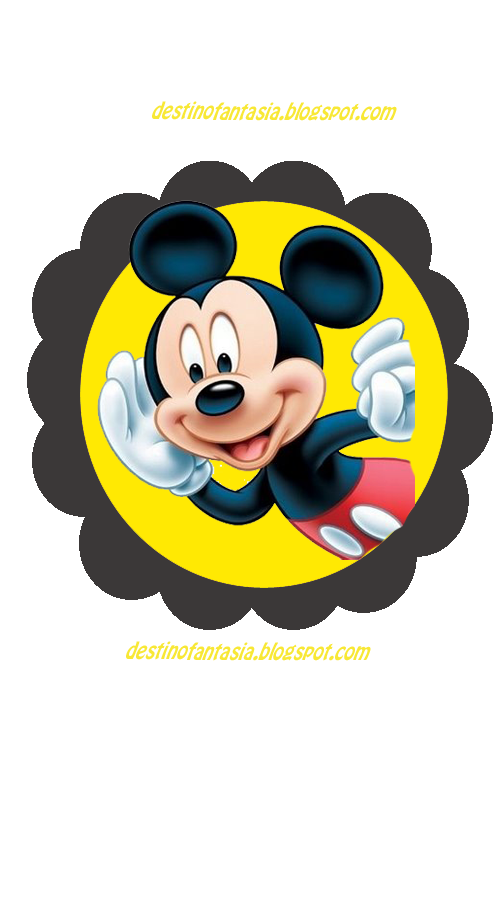 Toppers para cupcake Mickey Toppers para cupcake Mickey