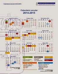 calendario escolar 2014-2015