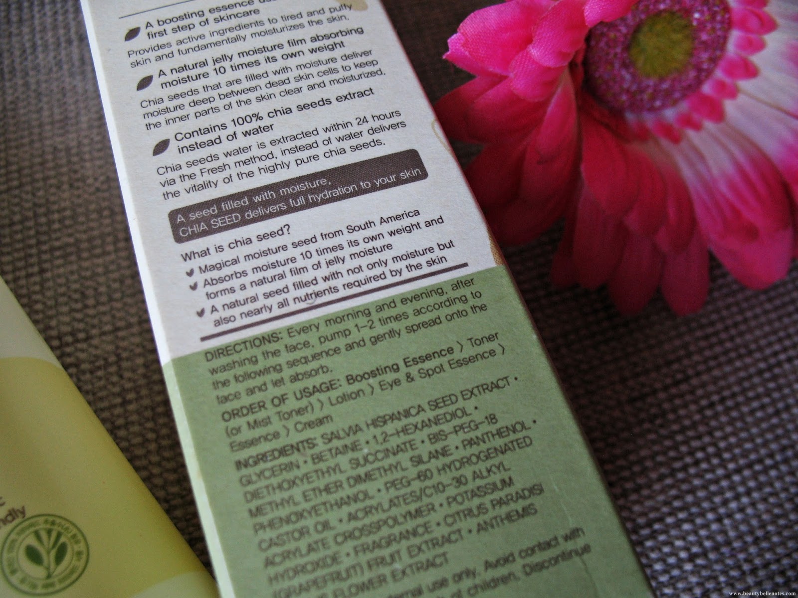 TheFaceShop - Chia Seed Boosting Essence review and photos