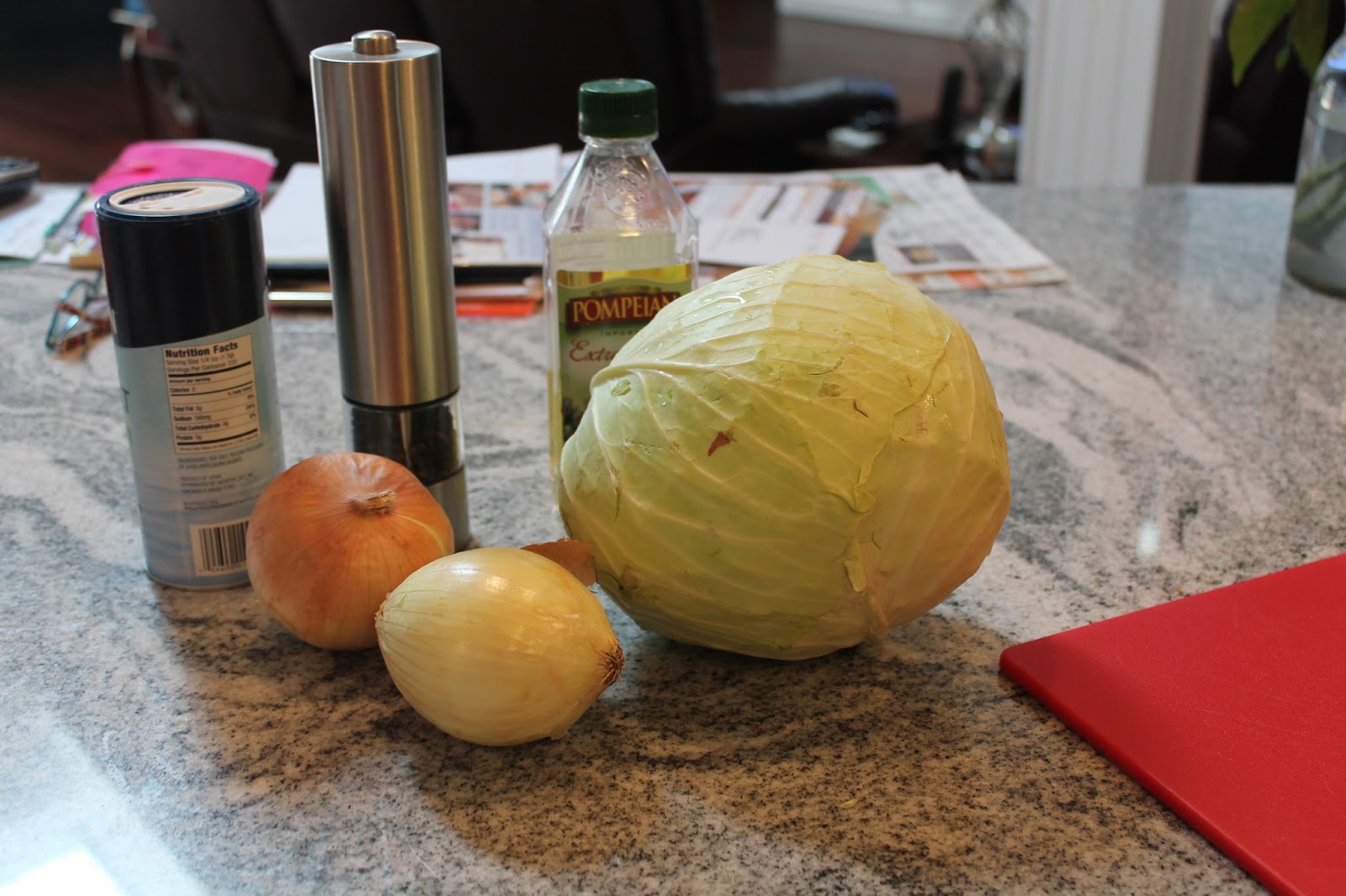 Dinner with the Grobmyers Roasted Cabbage and Onions