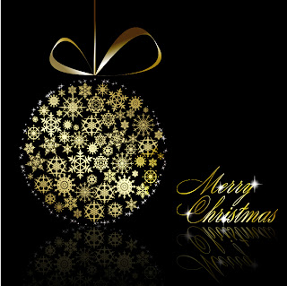 お洒落なクリスマス ボールの背景 christmas ball background vector イラスト素材3