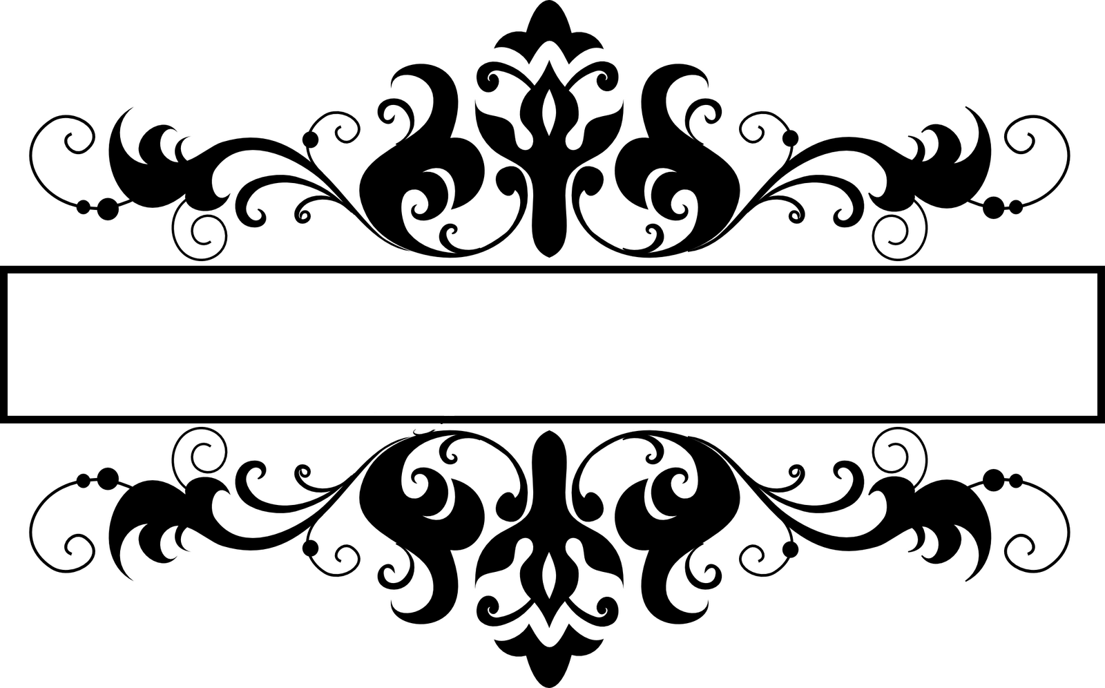 Purple Damask Border: Clip Art, Page Border, and Vector ... Black damask border template