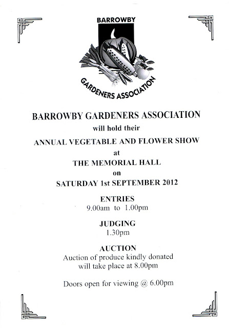 Barrowby Gardeners Association Annual Vegetable and Flower Show.