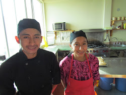 Juan Carlos and Claudia at Sabor Cruceno la Laguna Cafe, Santa Cruz, Lago Atitlan