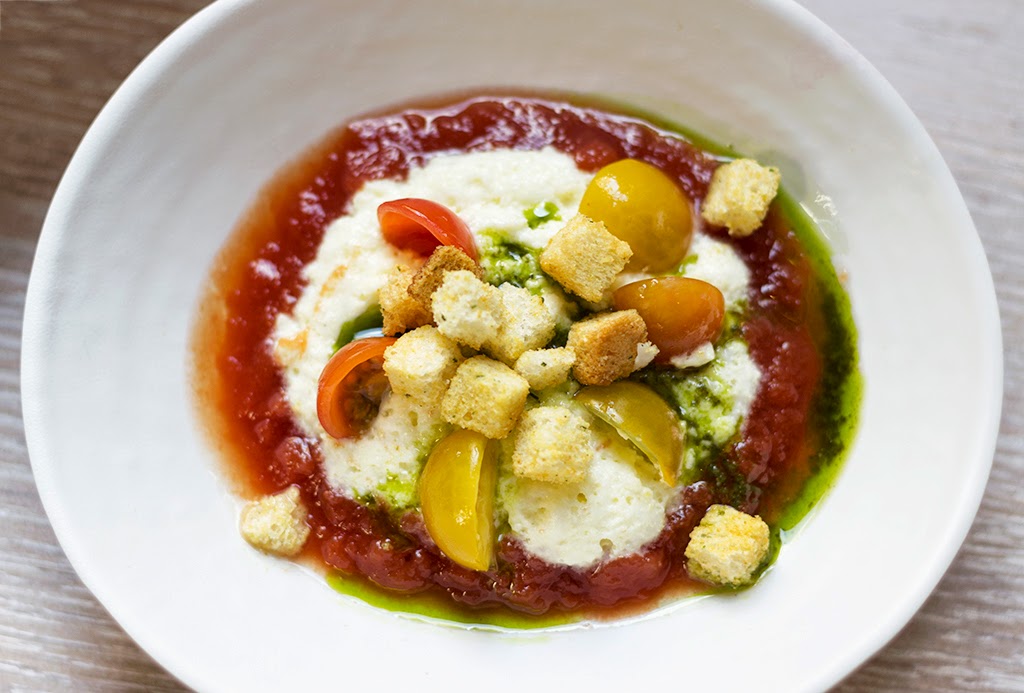 Ensalada capresse. 80 grados Madrid Fotografía gastronómica Madrid