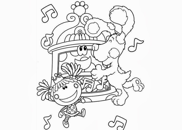 Blue Clues Coloring Pages Blue Clues Coloring Pages