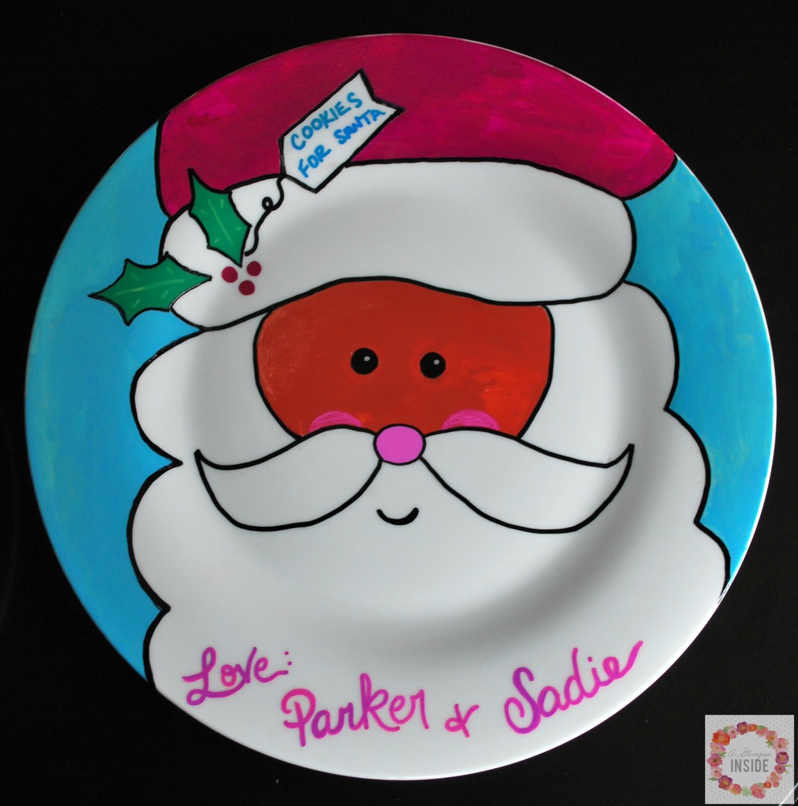 A Glimpse Inside DIY Holiday Plates