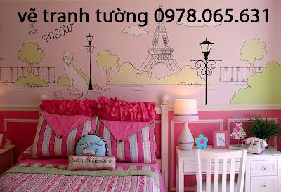 vẽ tranh tường phòng bé vẽ tranh tường mầm non