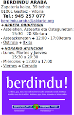 BERDINDU ORDUTEGIA  //  Horario BERDINDU