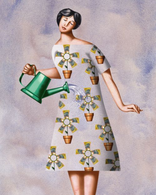 Jim Tsinganos ilustrações surreais oníricas natureza revista Regando o vestido Jim Tsinganos ilustrações surreais oníricas natureza revista Regando o vestido