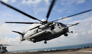 A CH53E Super Stallion from Marine Medium Helicopter Squadron 268 .