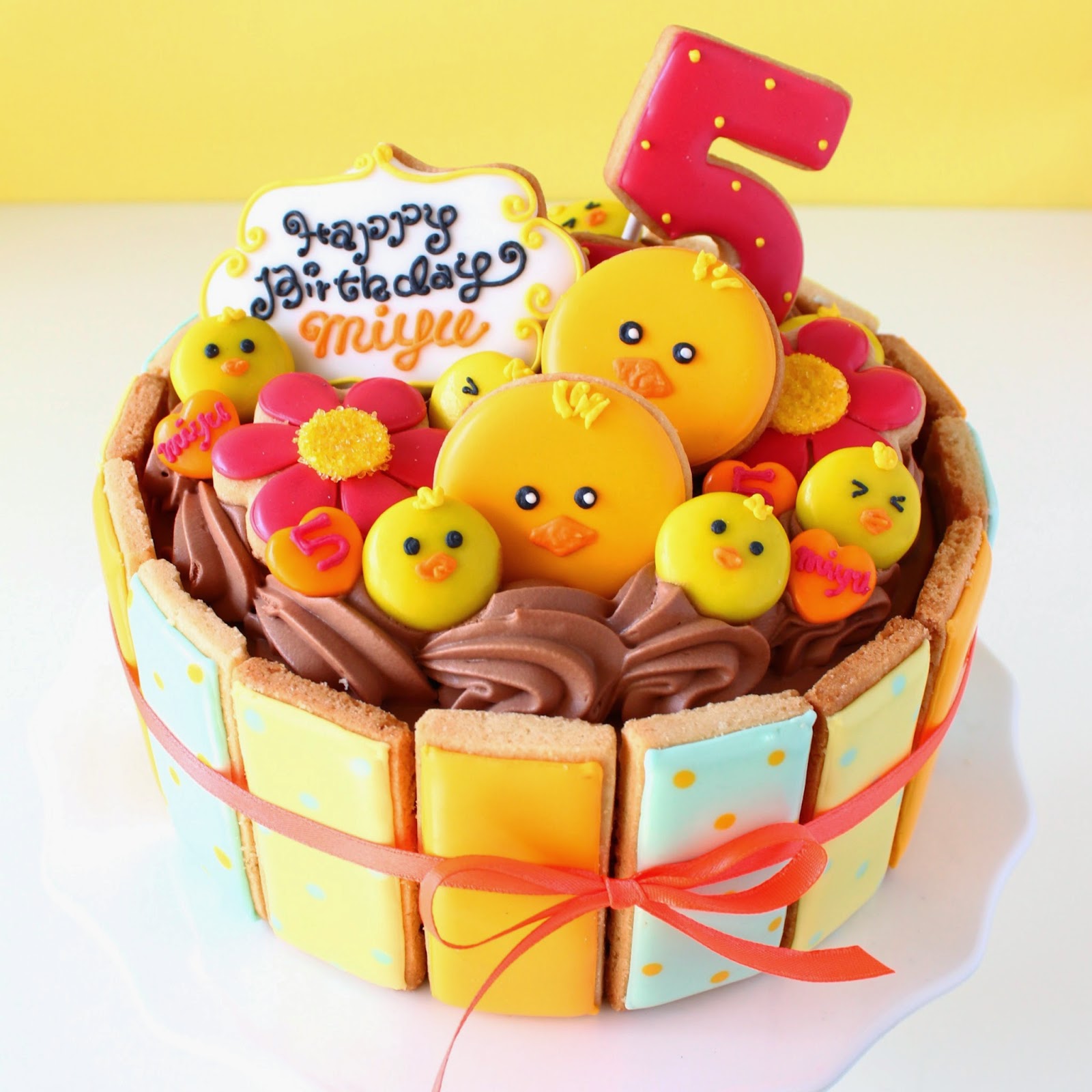 Sweeten Your Day ひよこのお誕生日ケーキ Chick Birthday Cake