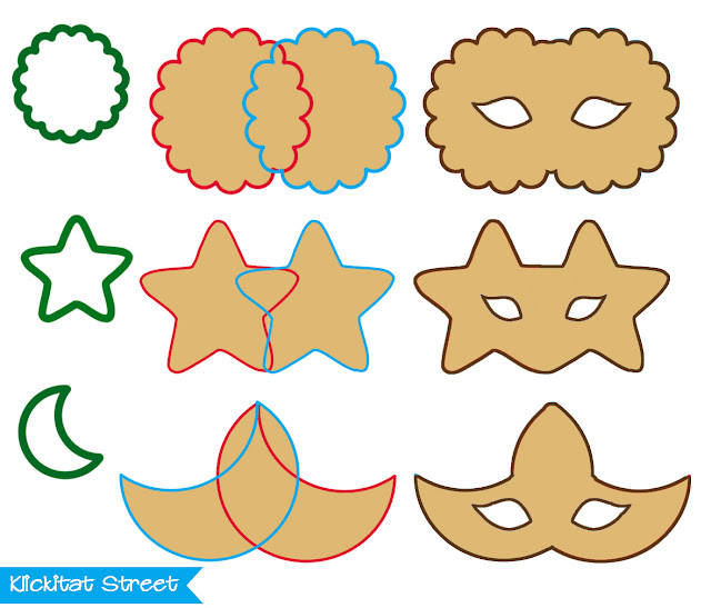 cutting mask cookies with basic cookie cutter shapes
