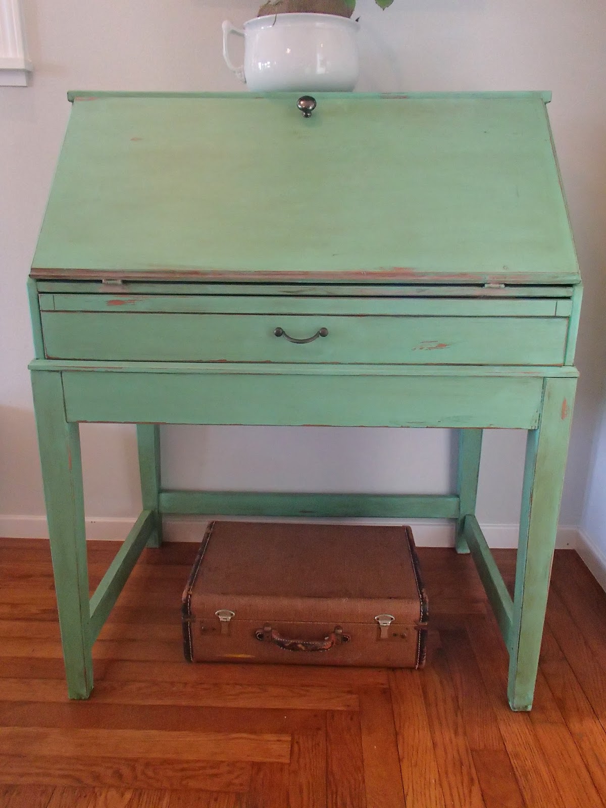 D.D.'s Cottage and Design Spring Green Secretary Desk