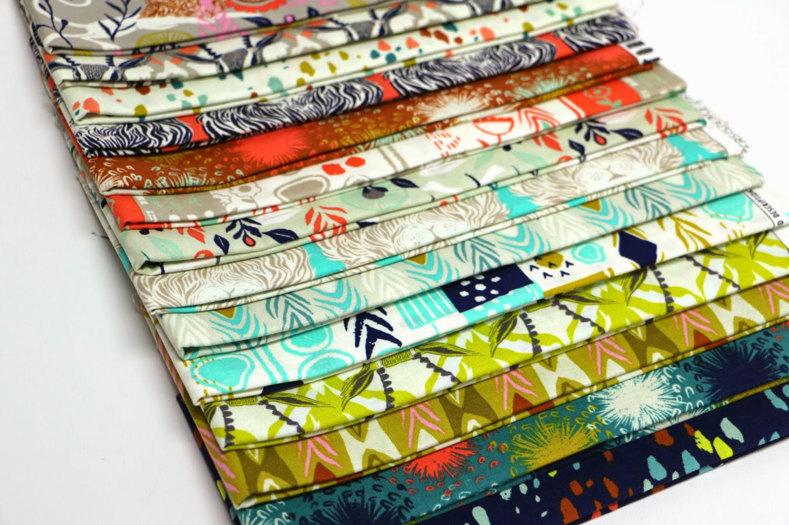 Fat Quarter Shop's Jolly Jabber Cotton + Steel Collection August by