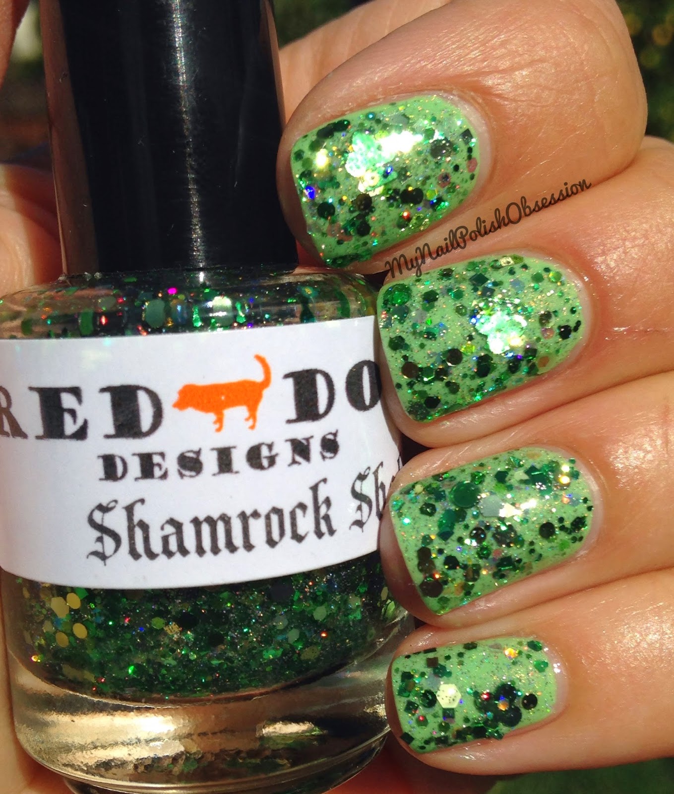 My Nail Polish Obsession Glitter Week Day 5, Red Dog Designs (part 2)