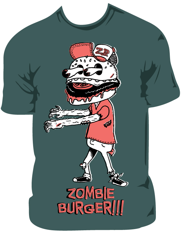 zombie burger shirt