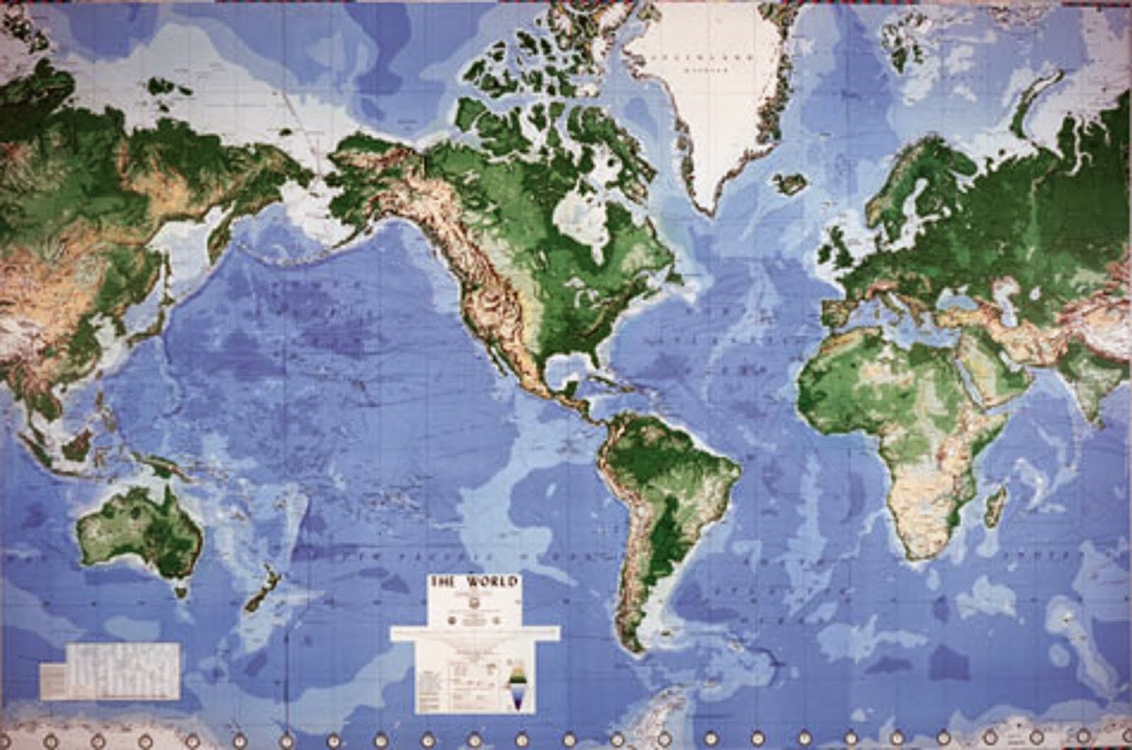 WORLD RELIEF MAP