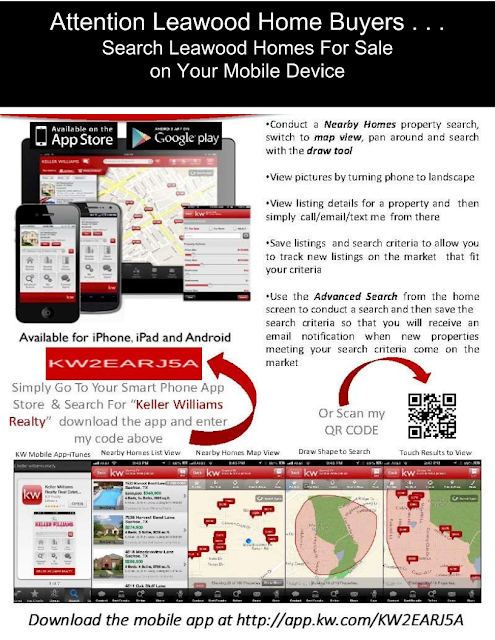 Search Leawood homes for sale on your mobile phone