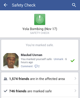 Facebook activates ‘Safety Check’ feature for Nigeria 