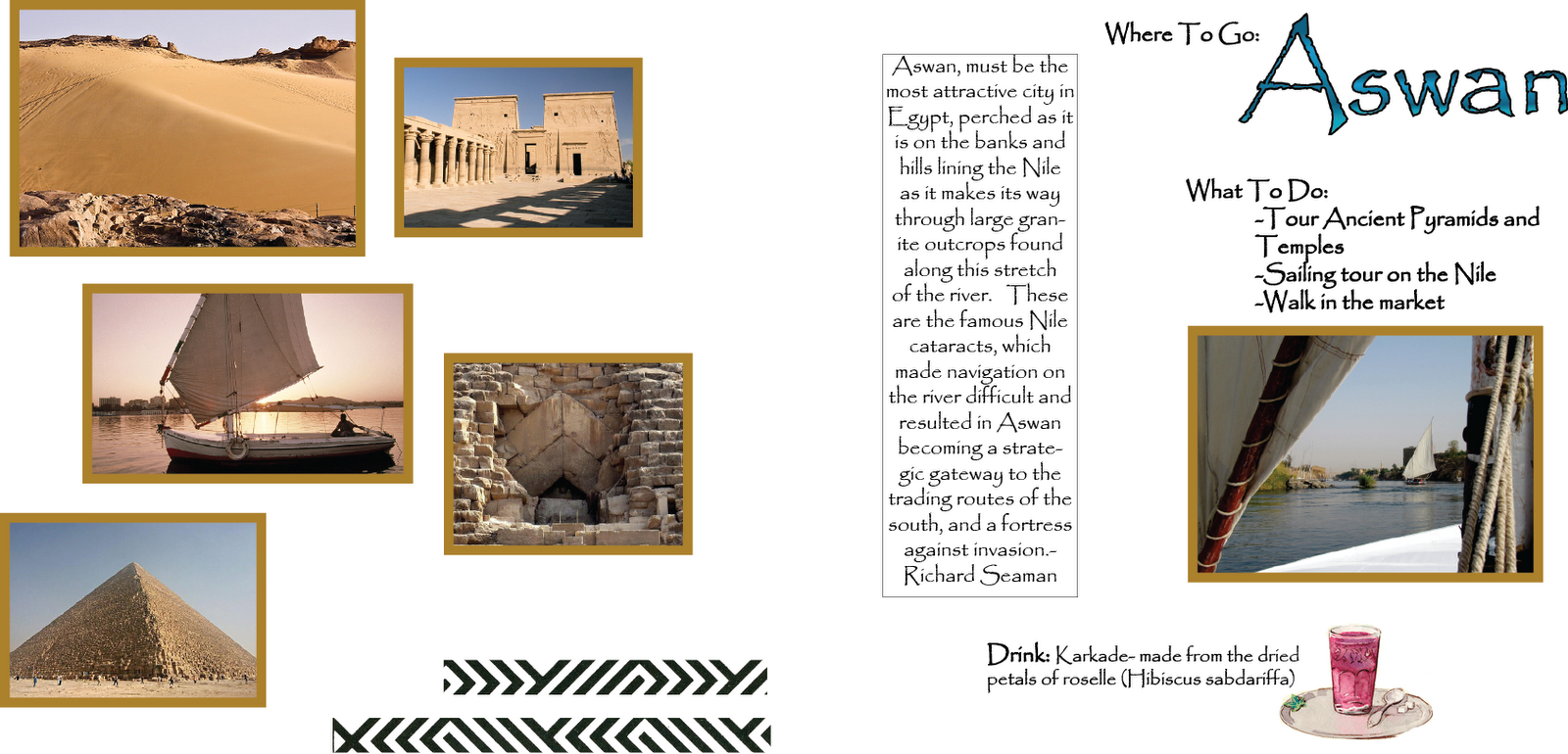 egypt travel brochures