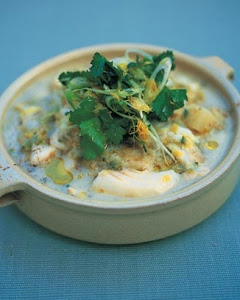 cod potato and spring onion stew
