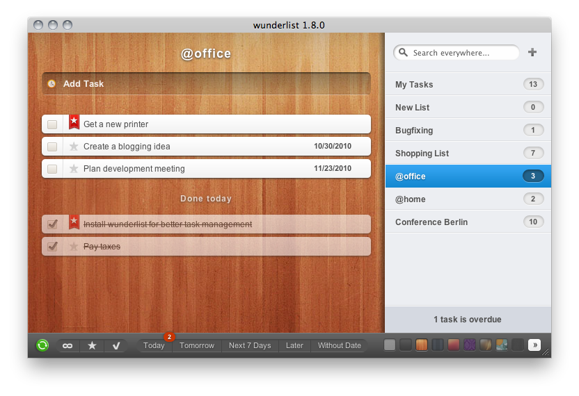 Wunderlist For Windows
