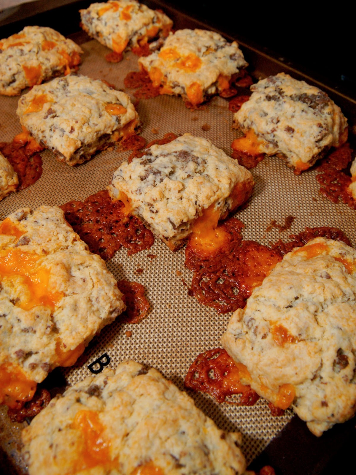Savory Sweet and Satisfying Sausage Cheddar Biscuits