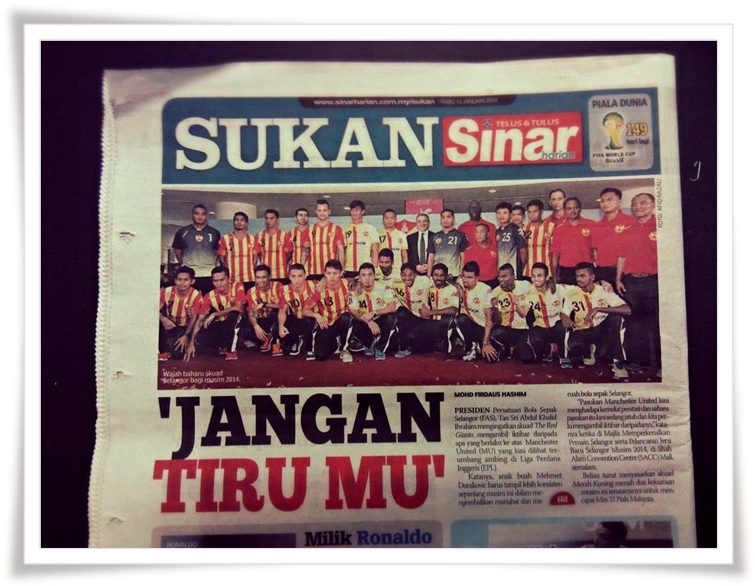 Pemaindan Pelancaran Jersi Selangor, di SACC Mall, Shah Alam