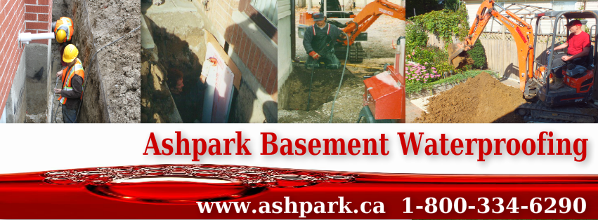 Ashpark Basement Waterproofing Contractors Etobicoke 1-800-334-6290