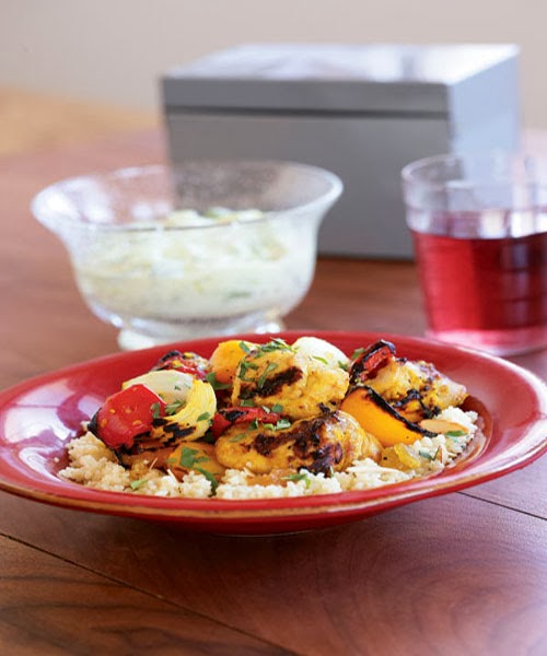 Lemony MoroccanStyle Chicken Kebabs Recipe Arabic Food Recipes