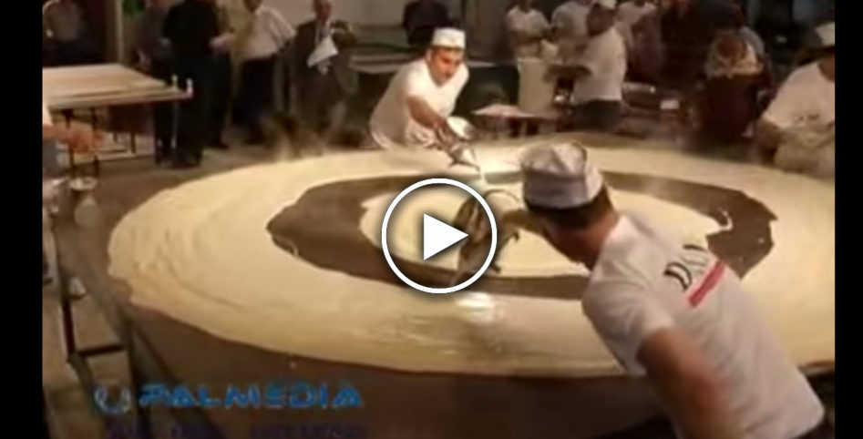 How big is the world's largest pancake?