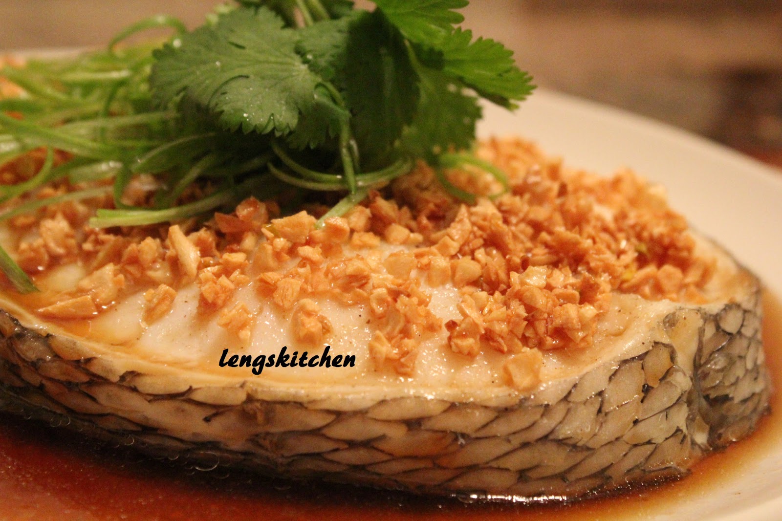 Kitchen Chaos Steamed Chilean Sea Bass in Soy Sauce
