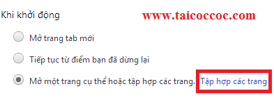 Hướng dẫn thay đổi trang chủ mở cùng trình duyệt web Cốc Cốc Hướng dẫn thay đổi trang chủ mở cùng trình duyệt web Cốc Cốc