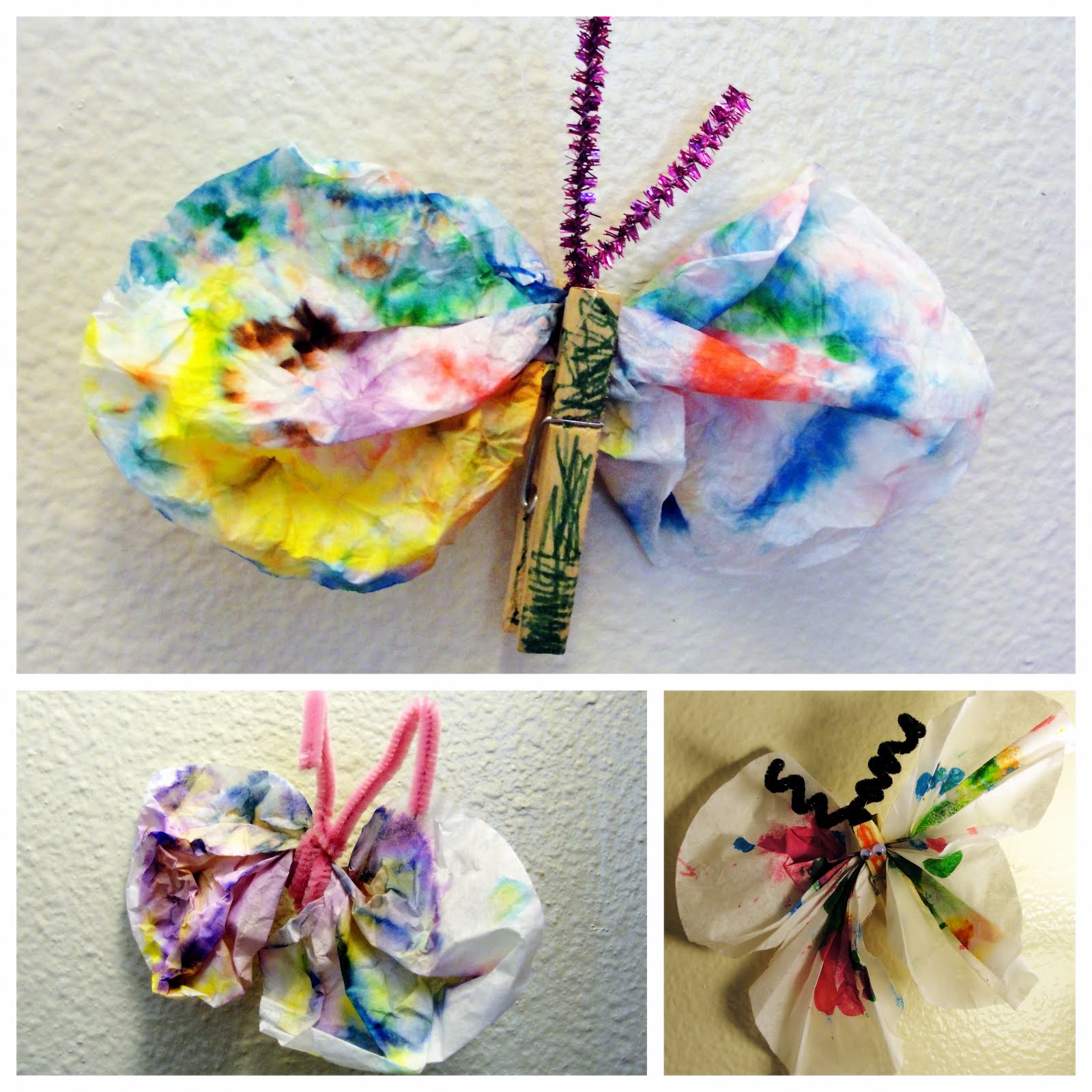 DIY for Mommies Coffee Filter Butterflies
