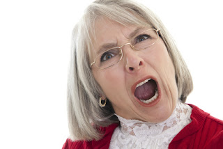 Funny Angry Old Woman