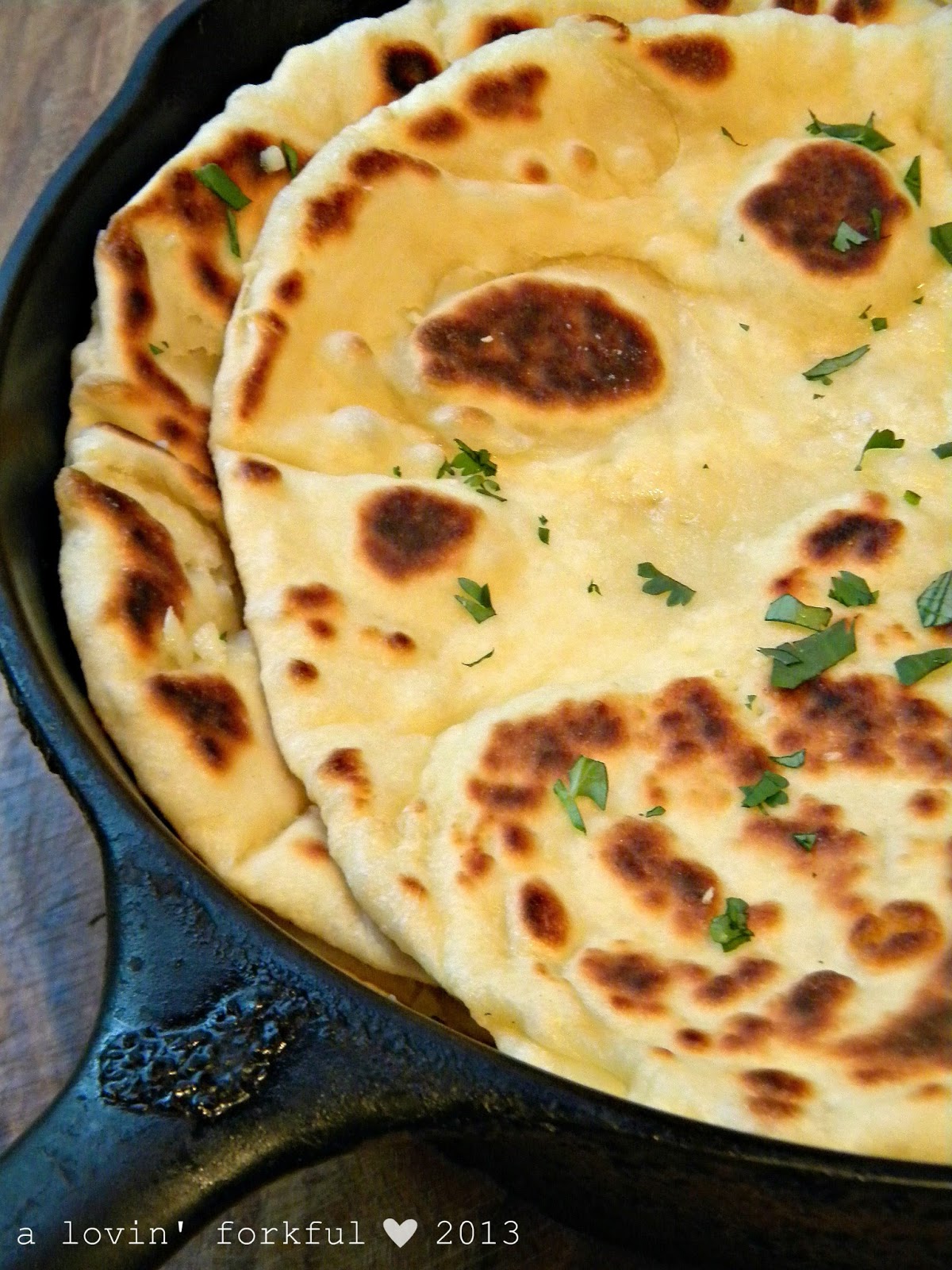 a lovin' forkful GarlicButter Naan