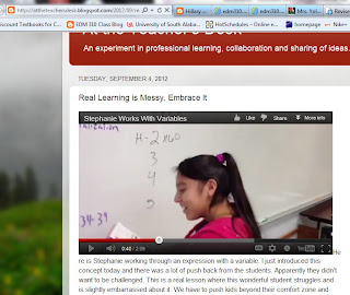 http://attheteachersdesk.blogspot.com/2012/09/real-learning-is-messy-embrace-it.html#disqus_thread At the Teacher's Desk